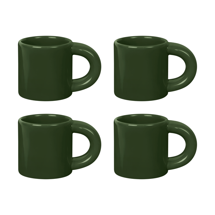 Bronto Espressotasse 10 cl 4er-Pack - Green - Hem