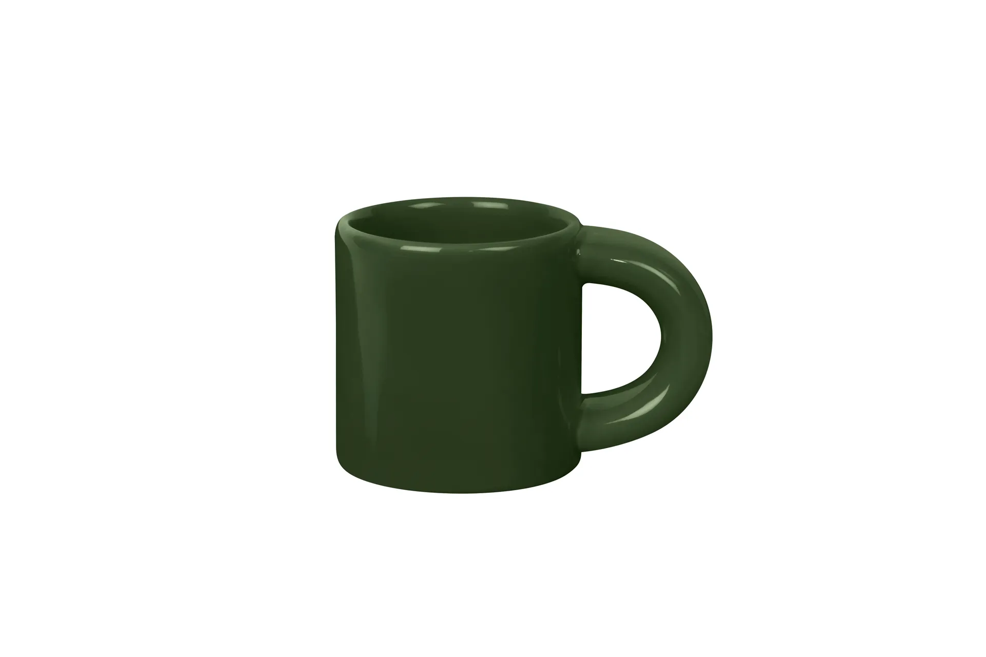 Bronto Espressotasse 10 cl 4er-Pack, Green Hem