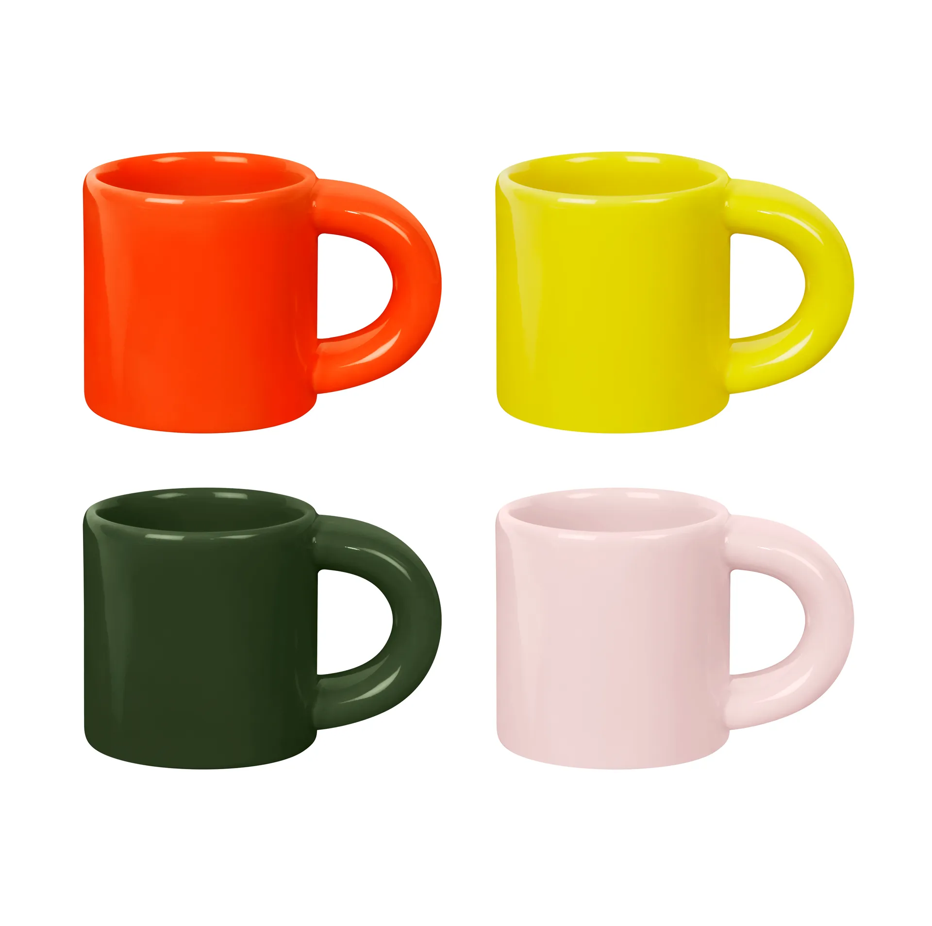 Bronto Espressotasse 10 cl 4er-Pack, Multi Hem