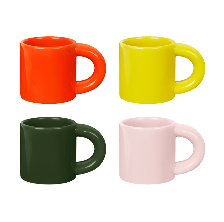 Bronto Espressotasse 10 cl 4er-Pack - Multi - Hem