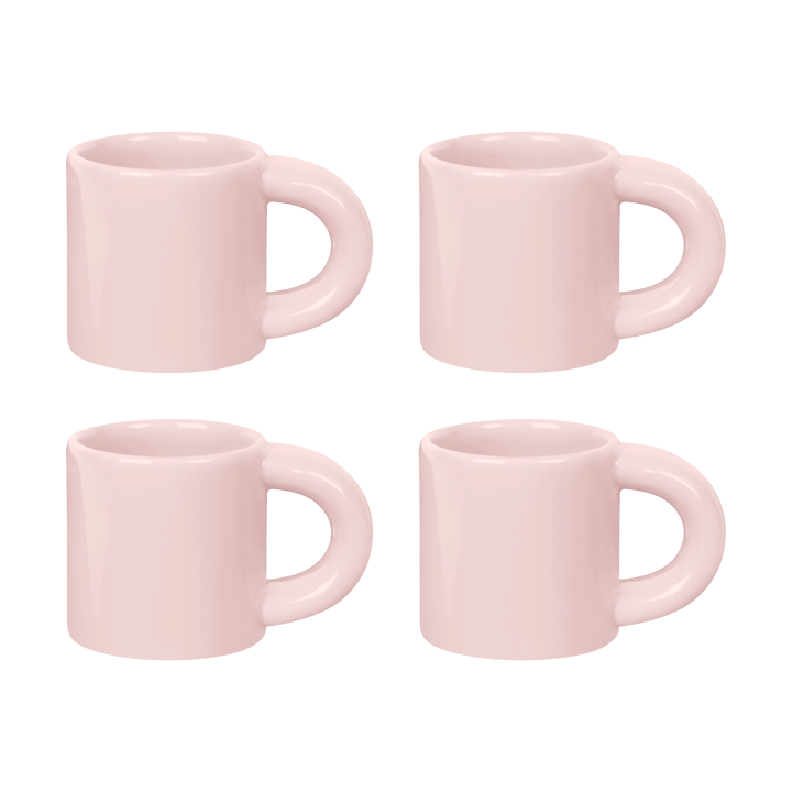 Bronto Espressotasse 10 cl 4er-Pack - Pink - Hem