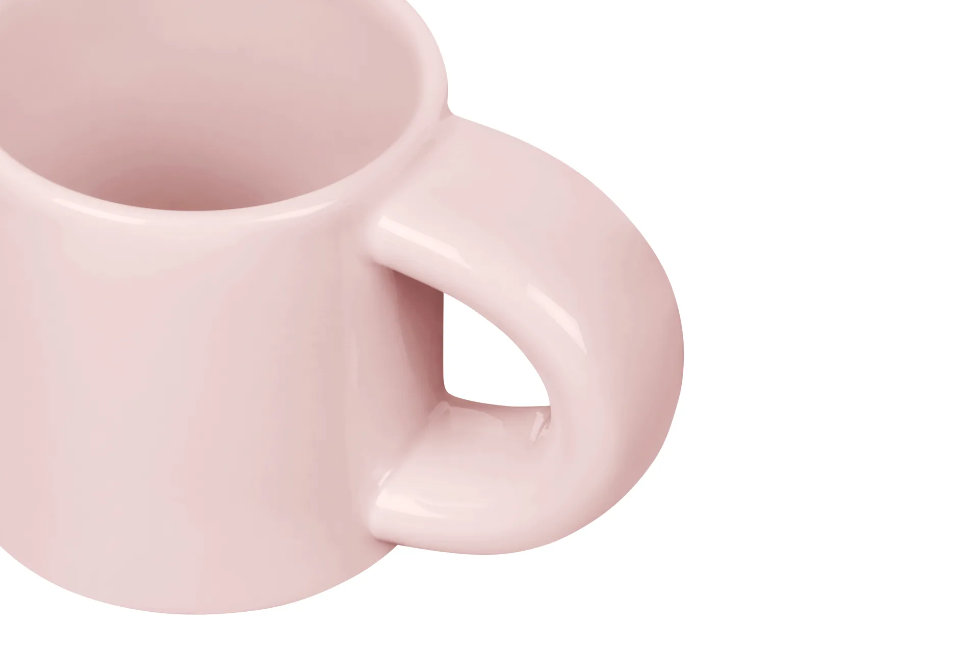 Bronto Espressotasse 10 cl 4er-Pack, Pink Hem