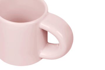 Bronto Espressotasse 10 cl 4er-Pack - Pink - Hem