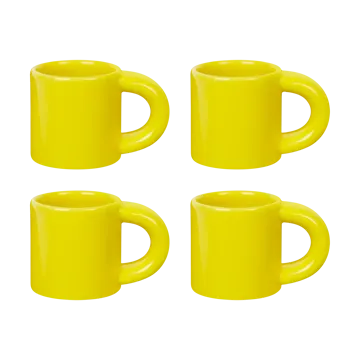 Bronto Espressotasse 10 cl 4er-Pack - Yellow - Hem