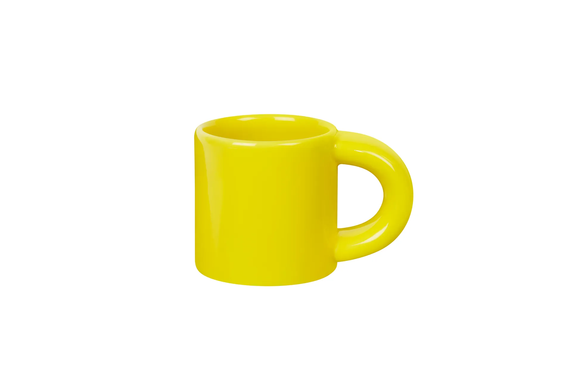 Bronto Espressotasse 10 cl 4er-Pack, Yellow Hem