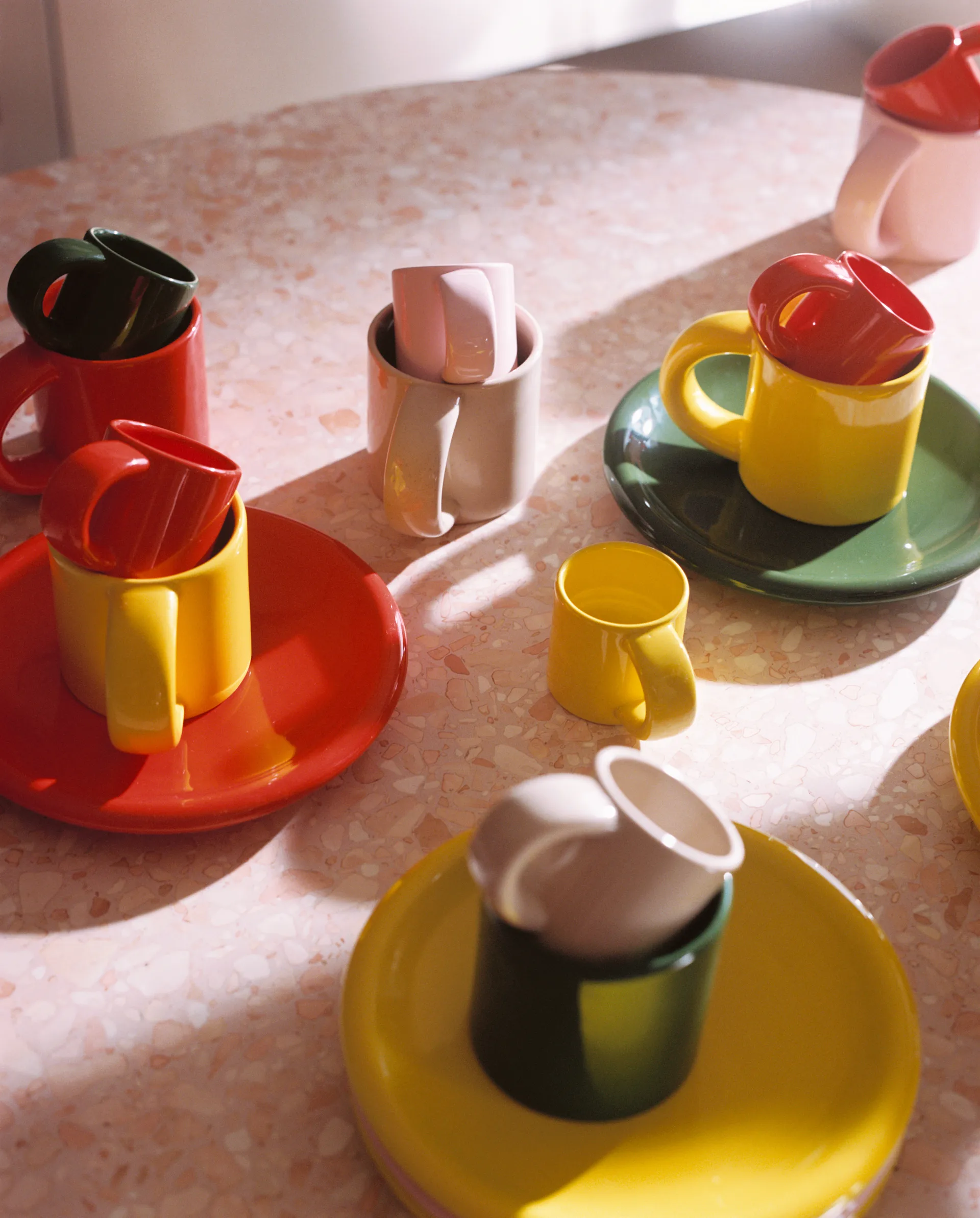 Bronto Espressotasse 10 cl 4er-Pack, Yellow Hem