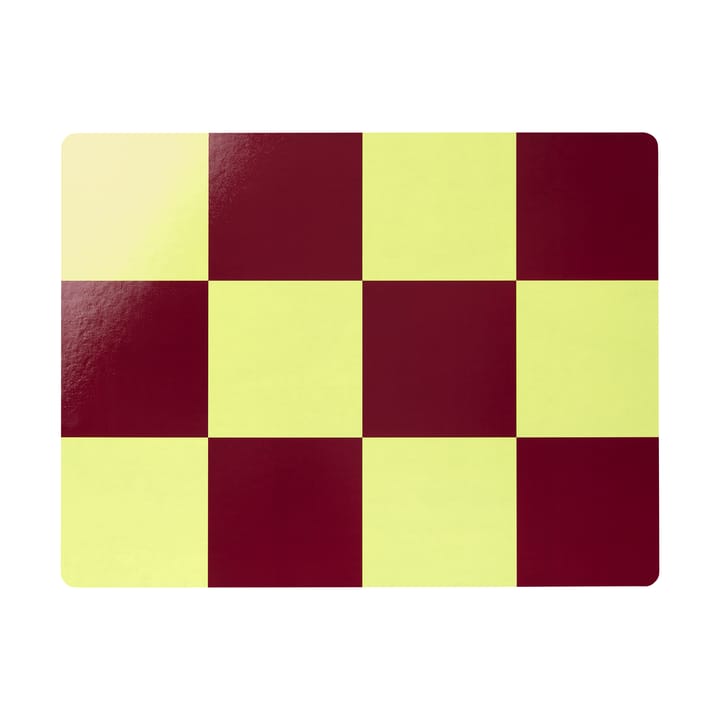 Check Tischset 30x40 cm 2erer-Pack - Butter-burgundy - Hem
