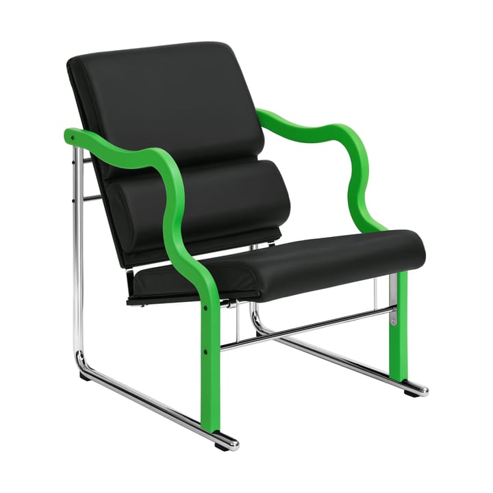Experiment 501 Loungesessel - Green-black leather - Hem