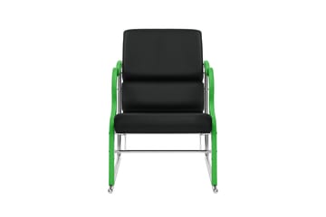 Experiment 501 Loungesessel - Green-black leather - Hem