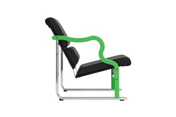 Experiment 501 Loungesessel - Green-black leather - Hem