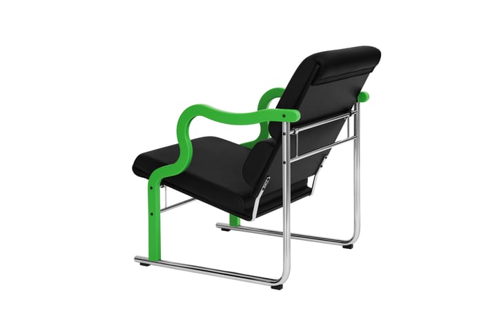 Experiment 501 Loungesessel, Green-black leather Hem