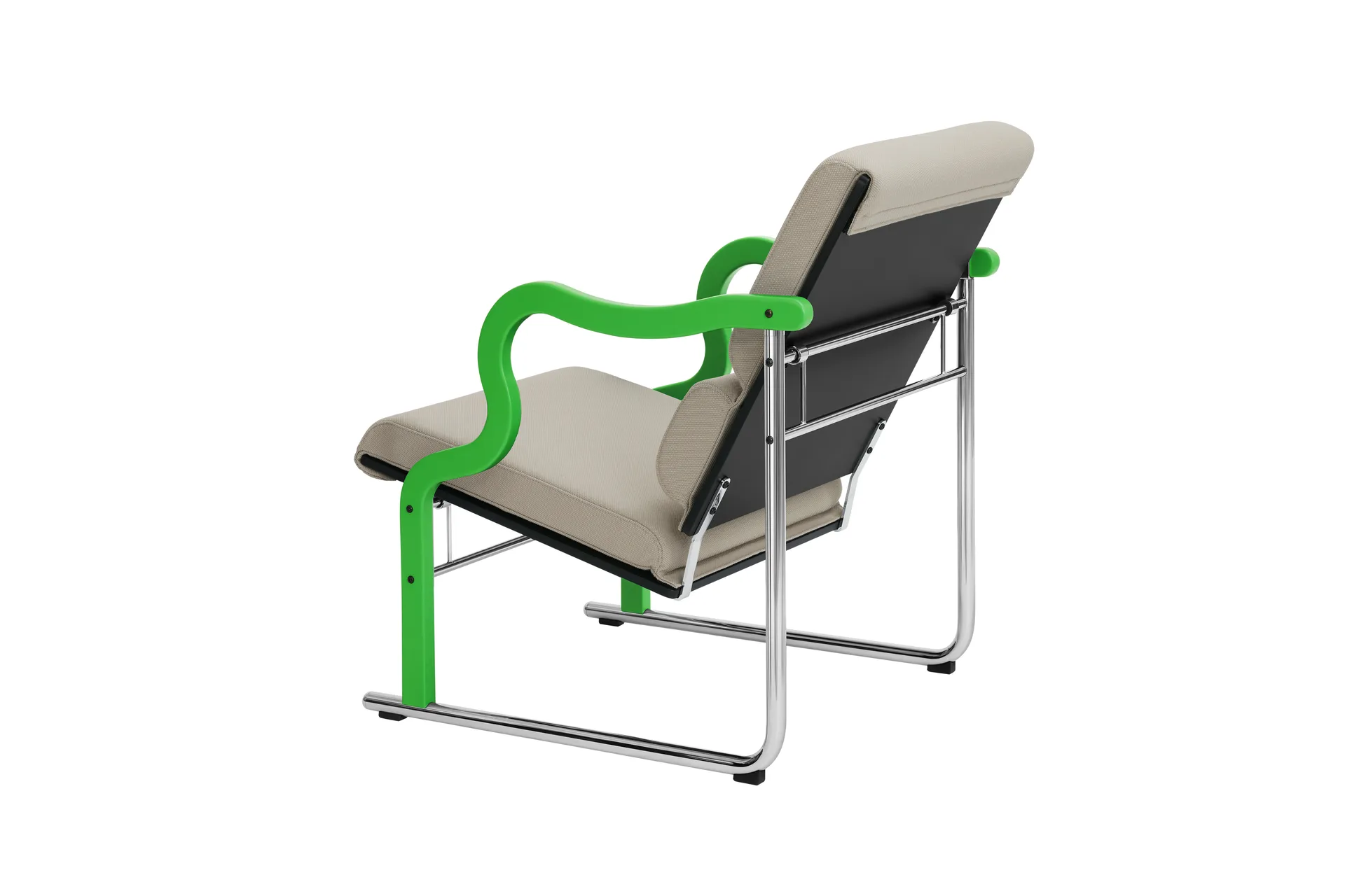 Experiment 501 Loungesessel, Green-light beige Hem