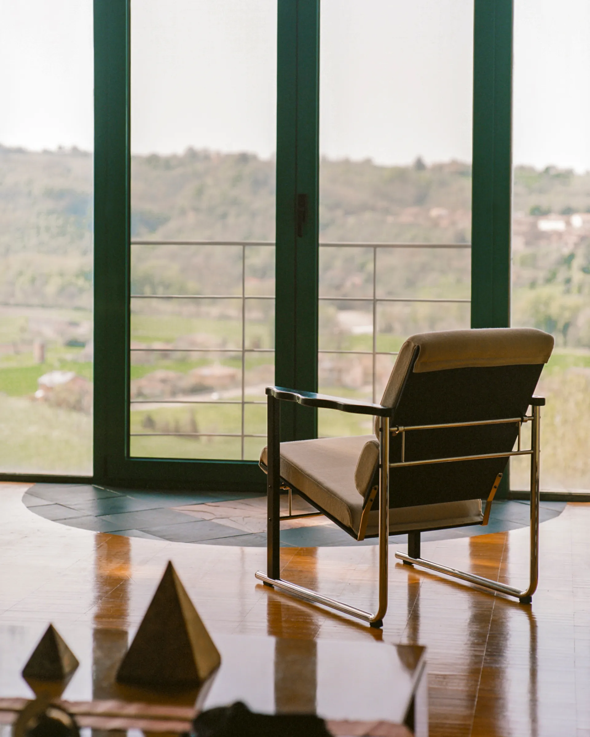 Experiment 501 Loungesessel, Green-ultramarine Hem