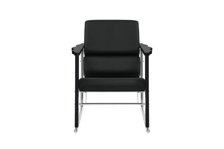 Experiment 502 Loungesessel, Black-black leather Hem