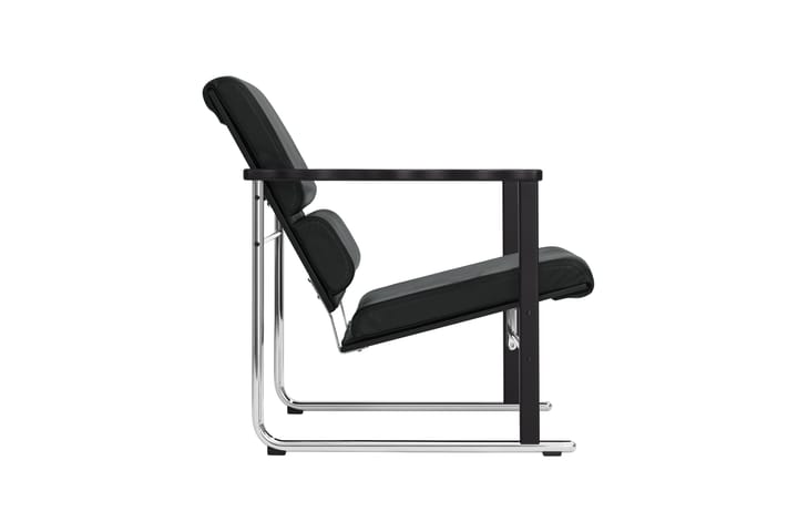 Experiment 502 Loungesessel, Black-black leather Hem