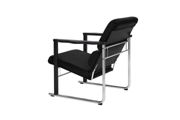 Experiment 502 Loungesessel - Black-black leather - Hem