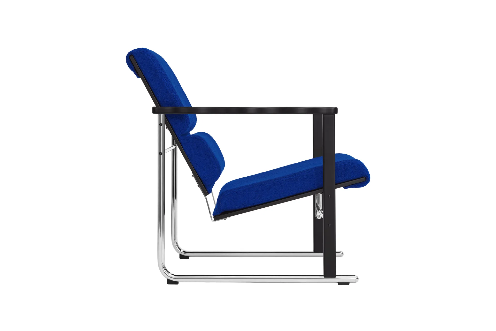 Experiment 502 Loungesessel, Black-ultramarine Hem