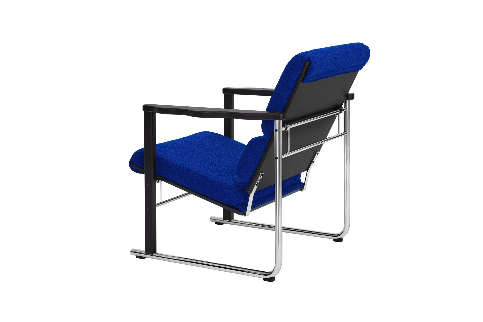 Experiment 502 Loungesessel, Black-ultramarine Hem