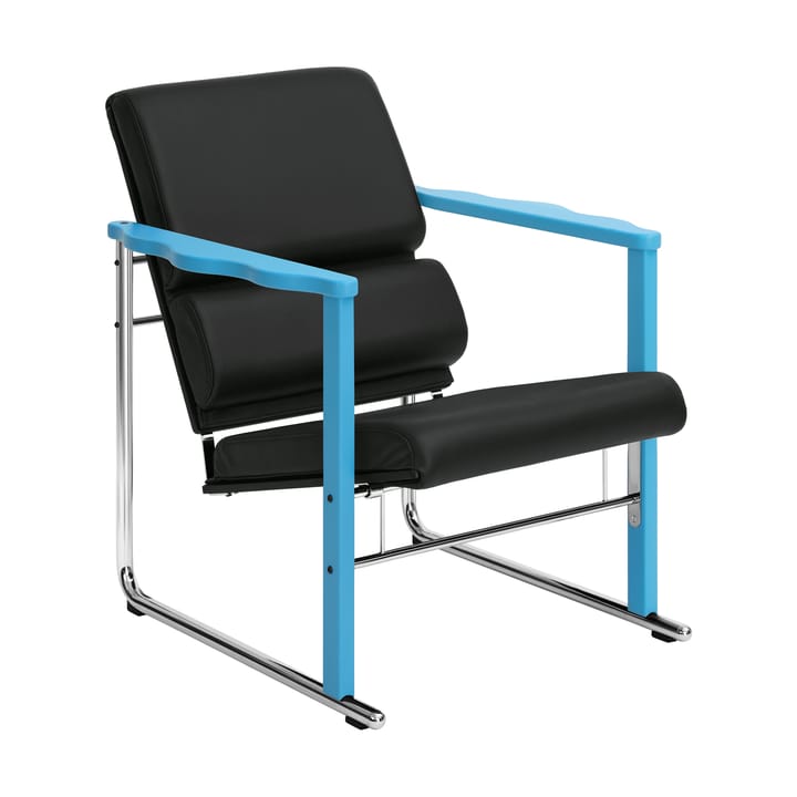 Experiment 502 Loungesessel - Blue-black leather - Hem
