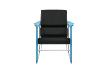 Experiment 502 Loungesessel - Blue-black leather - Hem