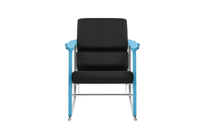 Experiment 502 Loungesessel, Blue-black leather Hem