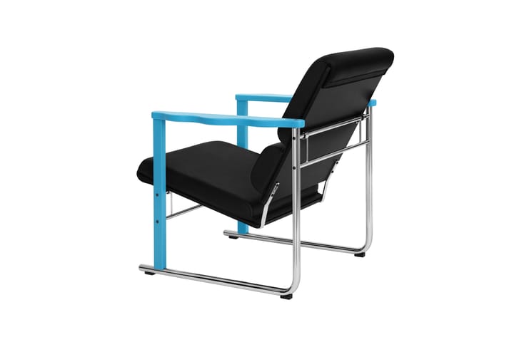 Experiment 502 Loungesessel, Blue-black leather Hem