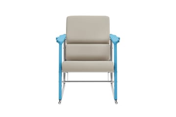 Experiment 502 Loungesessel - Blue-light beige - Hem