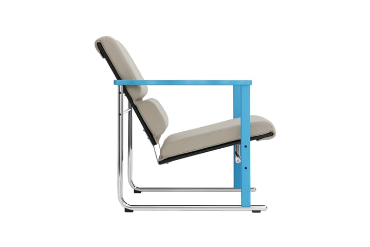 Experiment 502 Loungesessel, Blue-light beige Hem