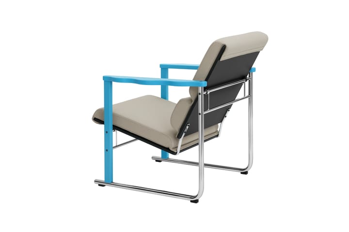 Experiment 502 Loungesessel, Blue-light beige Hem