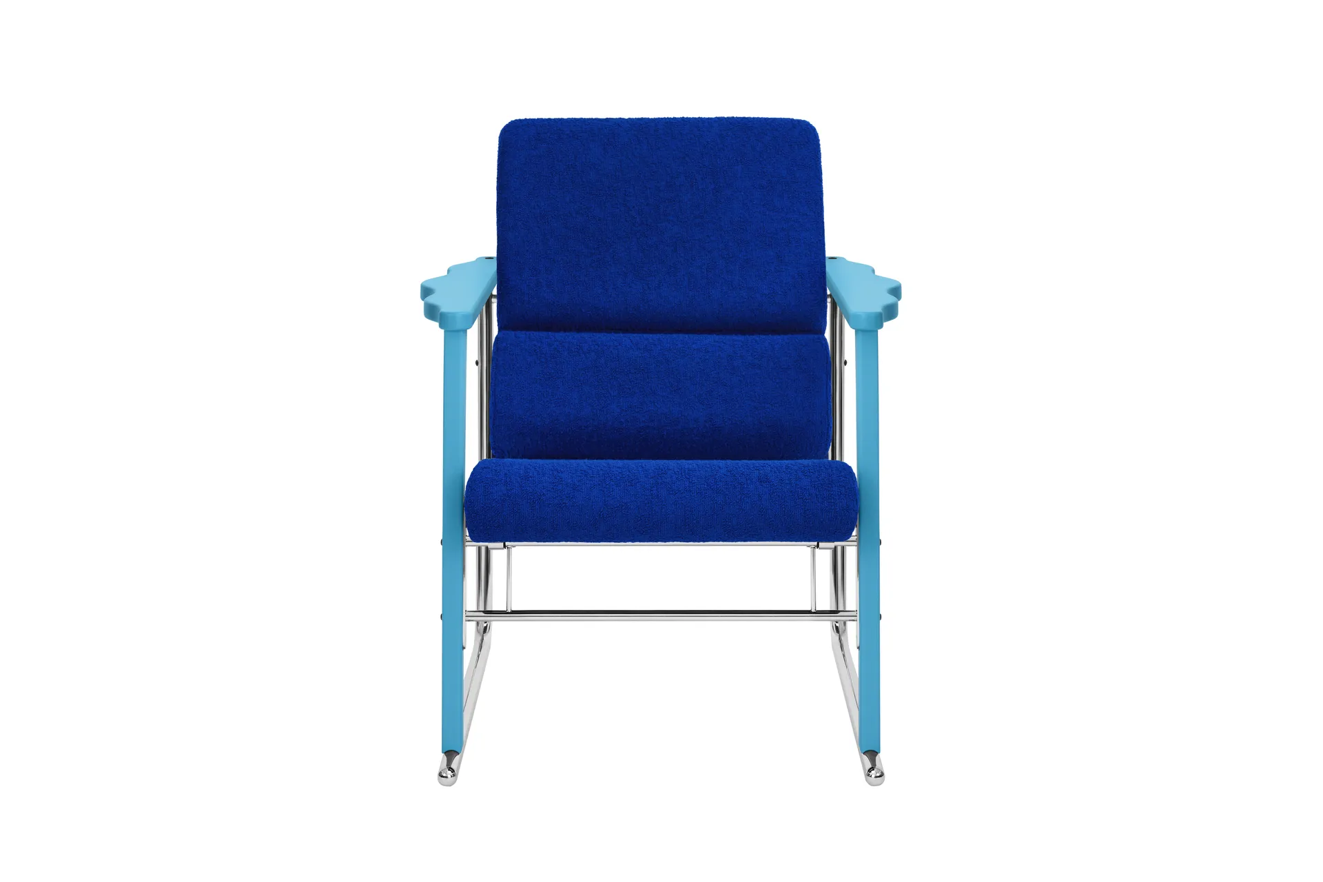 Experiment 502 Loungesessel, Blue-ultramarine Hem