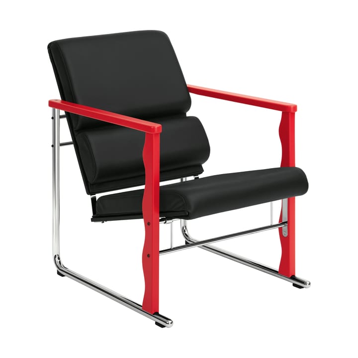 Experiment 503 Loungesessel - Red-black leather - Hem