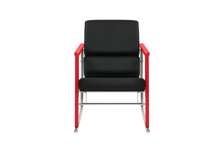 Experiment 503 Loungesessel, Red-black leather Hem
