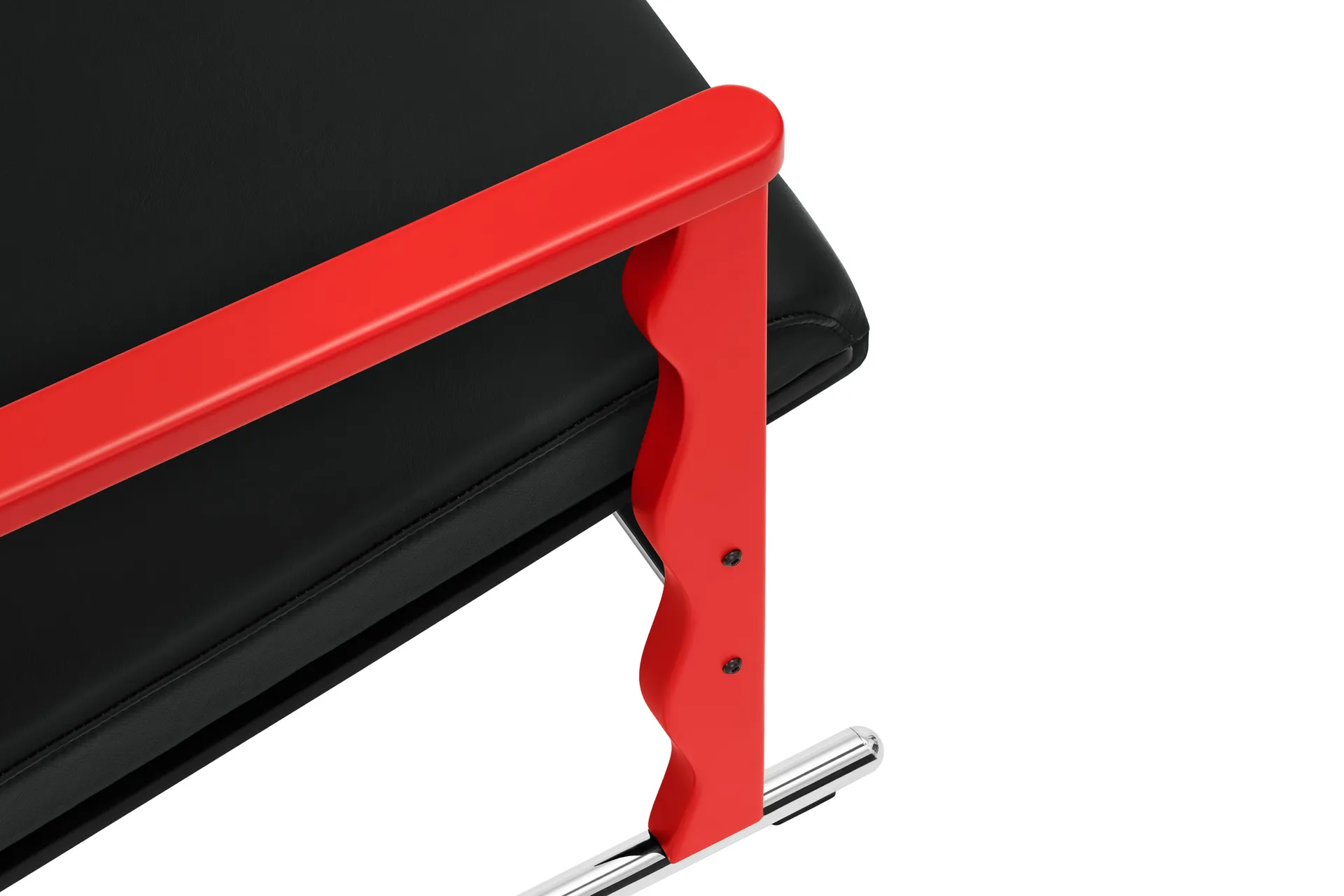 Experiment 503 Loungesessel, Red-black leather Hem