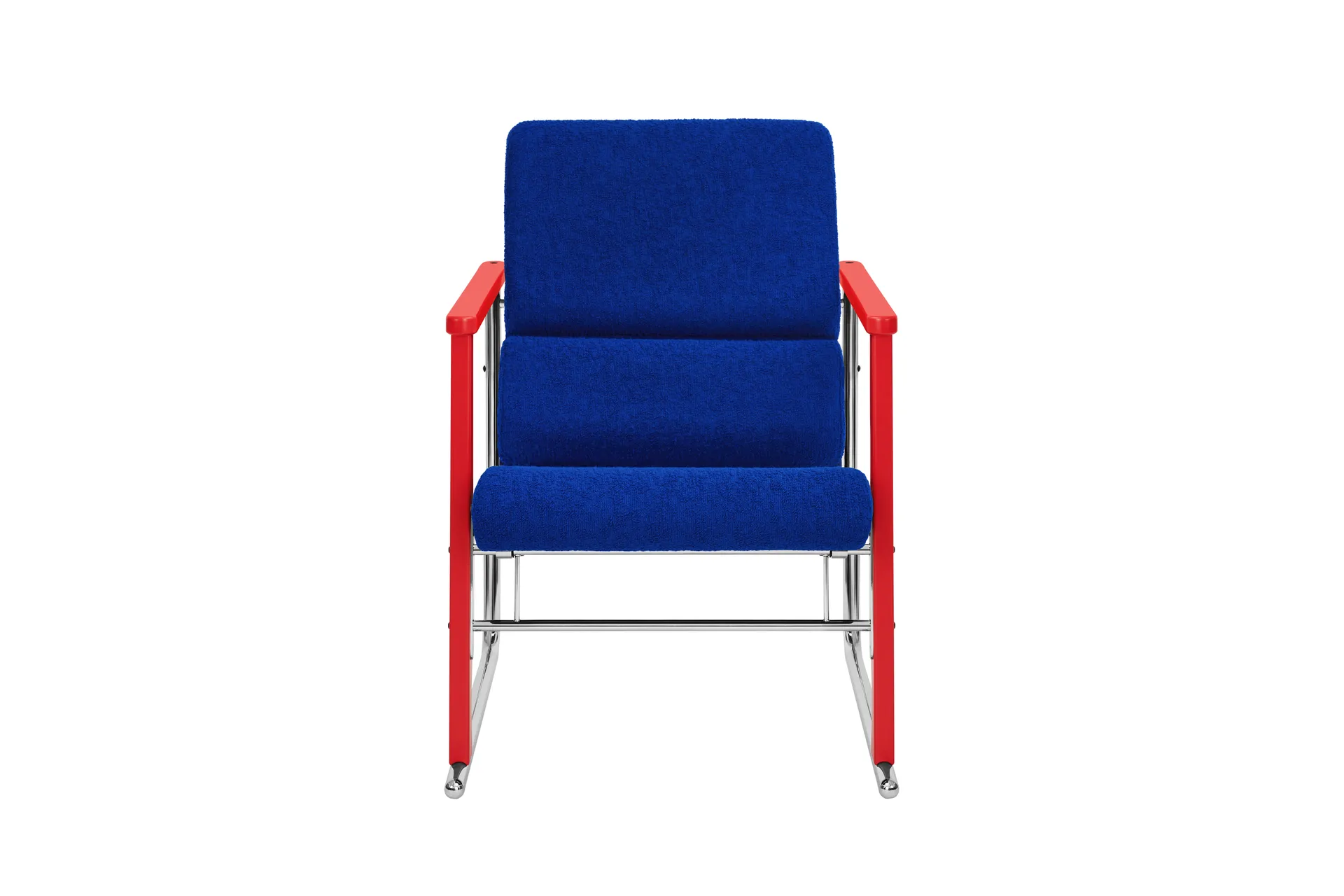 Experiment 503 Loungesessel, Red-ultramarine Hem