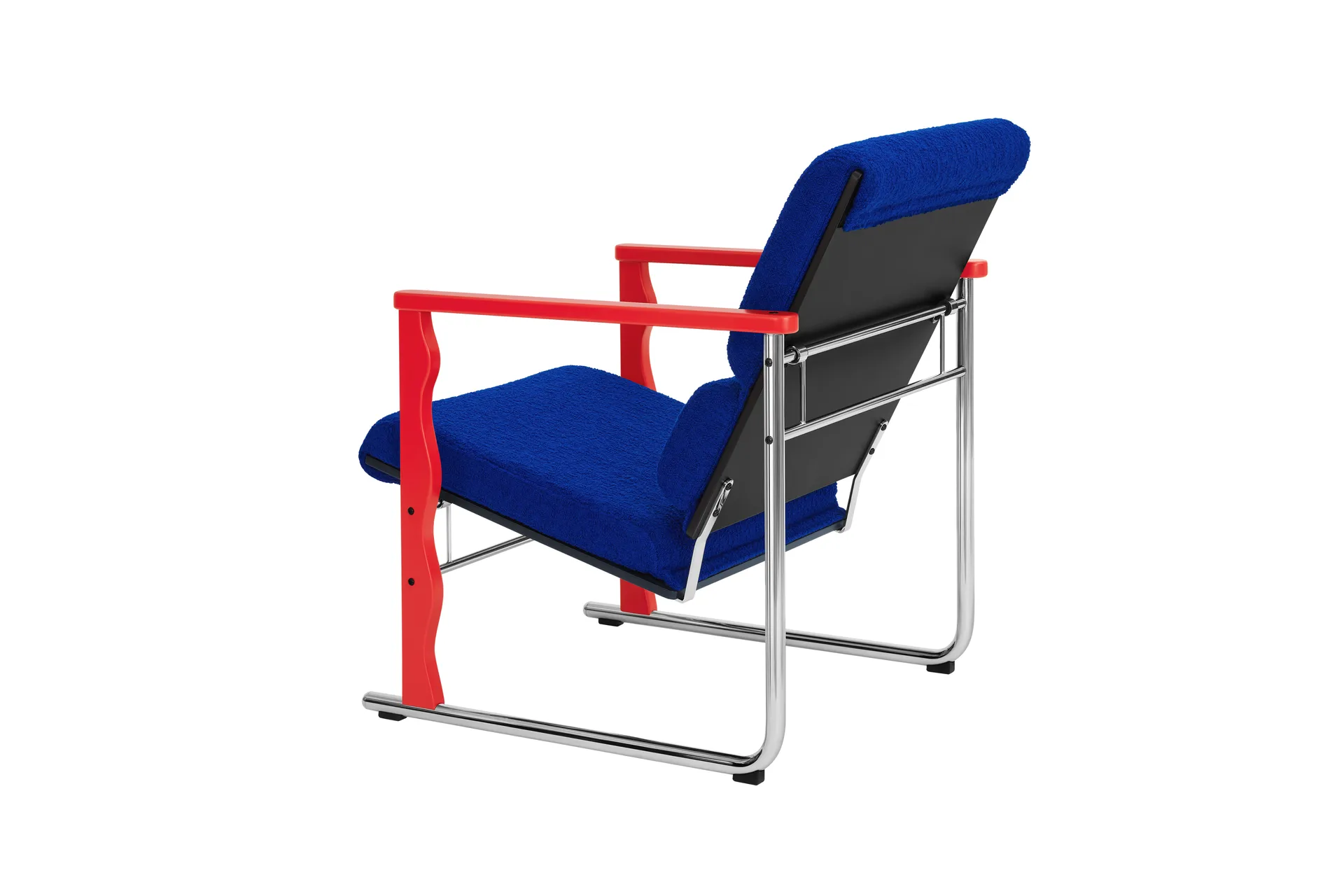Experiment 503 Loungesessel, Red-ultramarine Hem