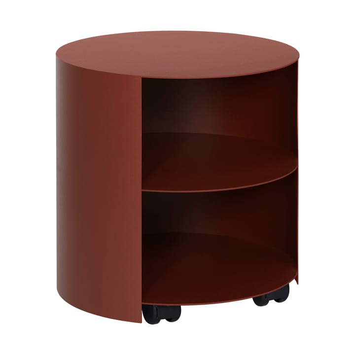 Hide Beistelltisch Ø38x41 cm - Red brown textured - Hem
