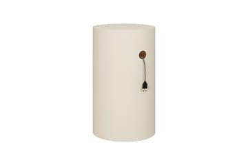 Hide Sockel Ø38x68 cm - Light ivory textured - Hem