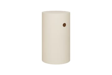 Hide Sockel Ø38x68 cm - Light ivory textured - Hem