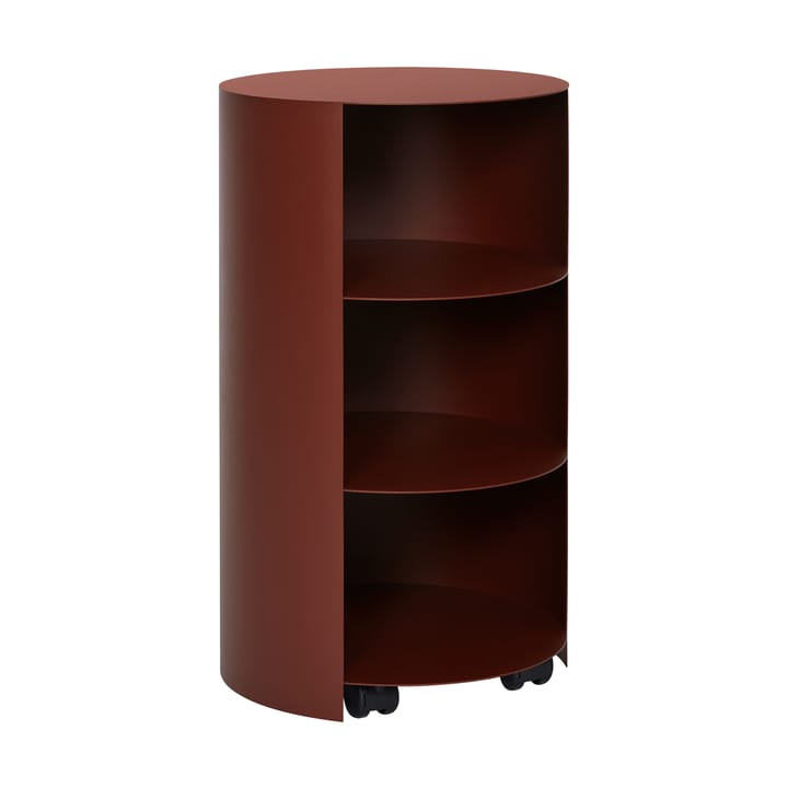Hide Sockel Ø38x68 cm - Red brown textured - Hem