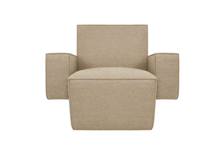 Hunk Loungesessel mit Armlehne, Beige Hem