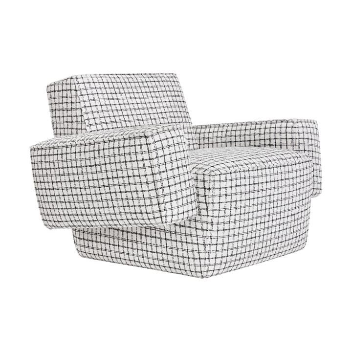 Hunk Loungesessel mit Armlehne - Checkered black/white - Hem