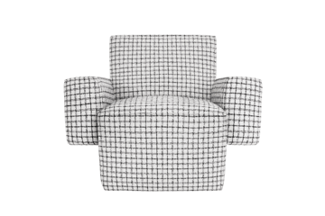 Hunk Loungesessel mit Armlehne - Checkered black/white - Hem