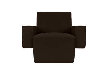 Hunk Loungesessel mit Armlehne - Chocolate - Hem
