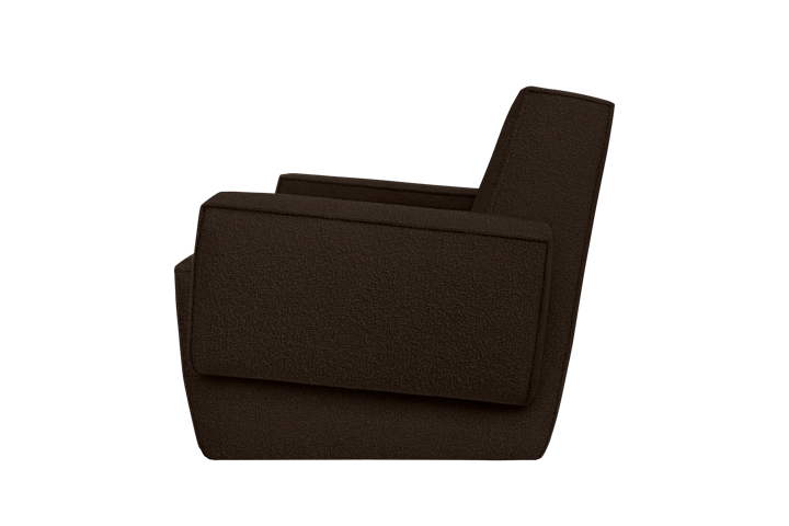 Hunk Loungesessel mit Armlehne, Chocolate Hem