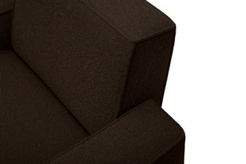 Hunk Loungesessel mit Armlehne - Chocolate - Hem
