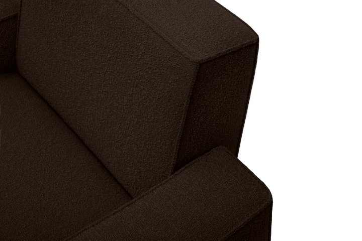 Hunk Loungesessel mit Armlehne, Chocolate Hem