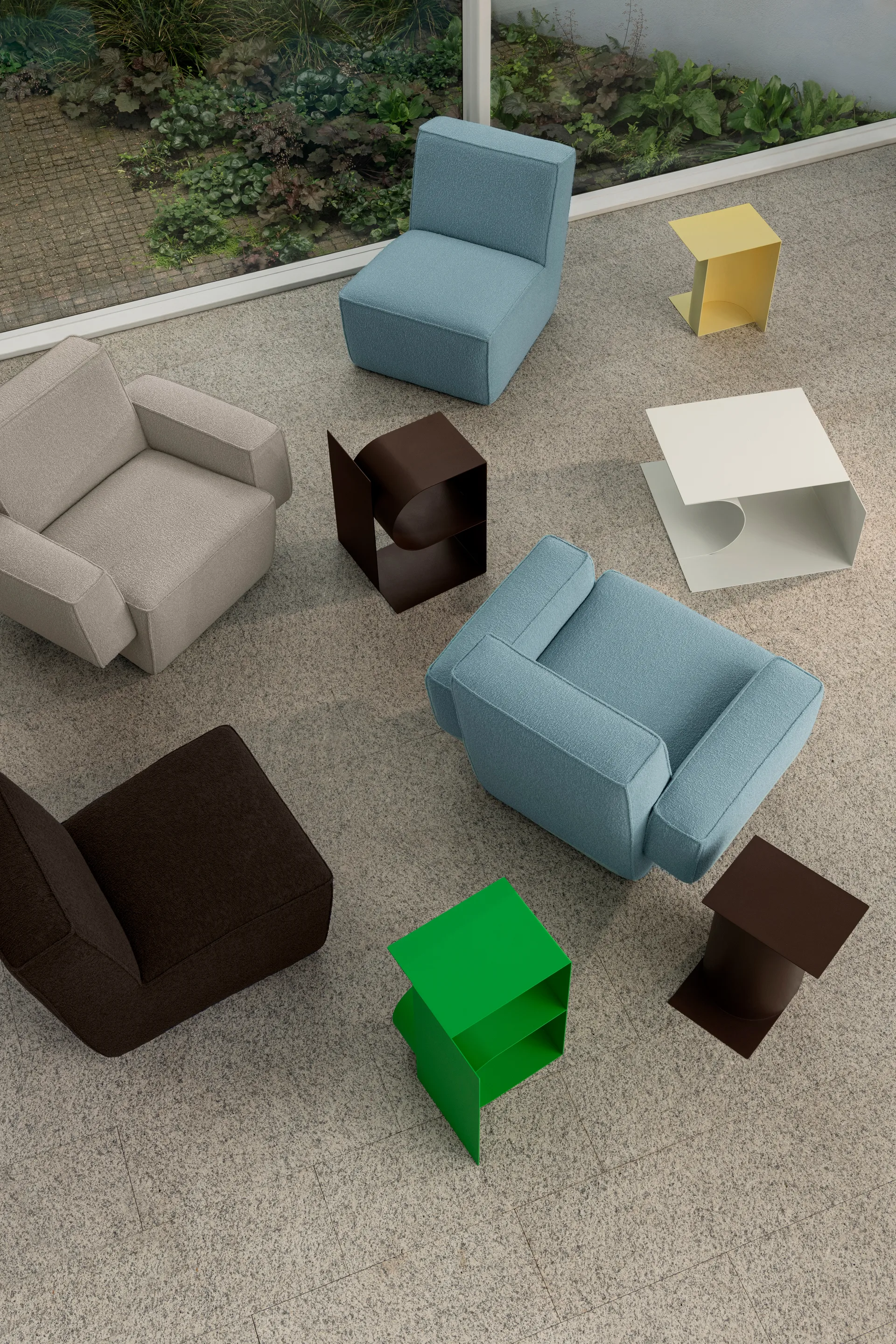 Hunk Loungesessel mit Armlehne, Icicle Hem