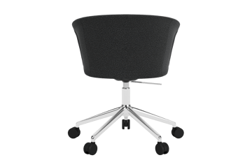 Kendo Swivel Bürostuhl mit 5 Rollen - Graphite-polished aluminium - Hem