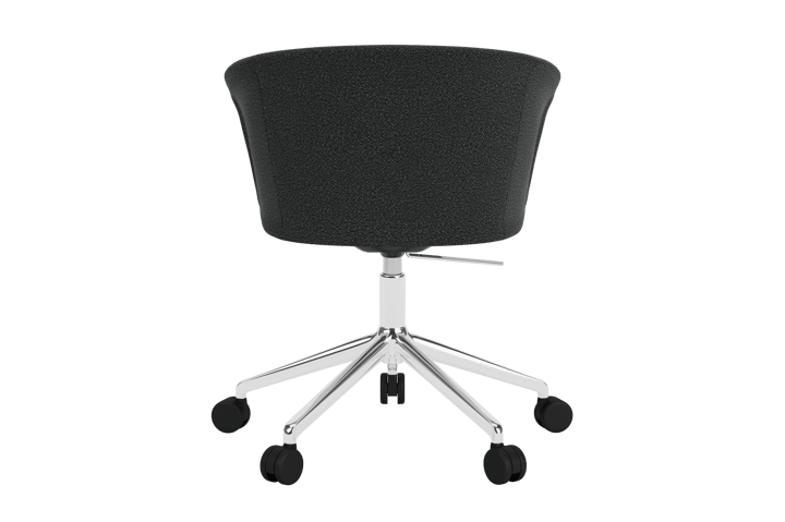 Kendo Swivel Bürostuhl mit 5 Rollen, Graphite-polished aluminium Hem