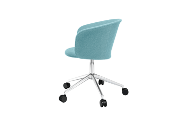 Kendo Swivel Bürostuhl mit 5 Rollen - Icicle-polished aluminium - Hem